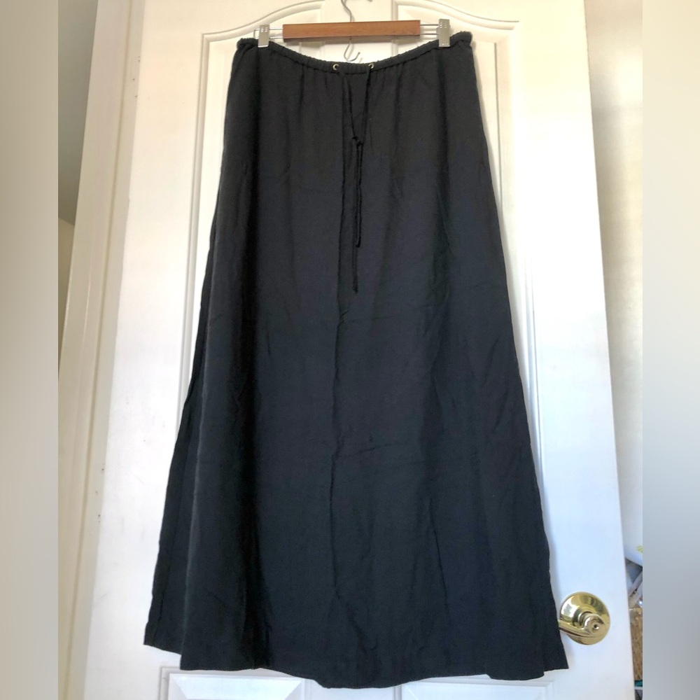 NWOT Melrose and Market Black Maxi Skirt with Drawstring